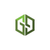 gg Brief Logo Design . gg Initiale basierend Alphabet Symbol Logo Design vektor