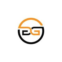 gg Brief Logo Design . gg Initiale basierend Alphabet Symbol Logo Design vektor