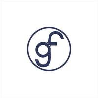 Initiale Brief fg Logo oder Freundin Logo Vektor Design Vorlage