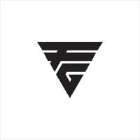 Initiale Brief fg Logo oder Freundin Logo Vektor Design Vorlage