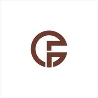 Initiale Brief fg Logo oder Freundin Logo Vektor Design Vorlage