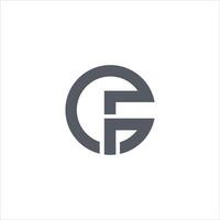 Initiale Brief fg Logo oder Freundin Logo Vektor Design Vorlage