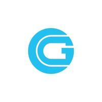 Initiale Brief gc oder cg Logo Vektor Design