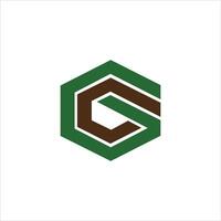 Initiale Brief gc oder cg Logo Vektor Design