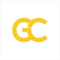 Initiale Brief gc oder cg Logo Vektor Design