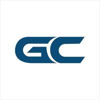 Initiale Brief gc oder cg Logo Vektor Design