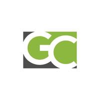 Initiale Brief gc oder cg Logo Vektor Design