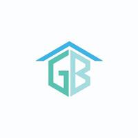 Initiale Brief bg Logo oder gb Logo Vektor Design Vorlage