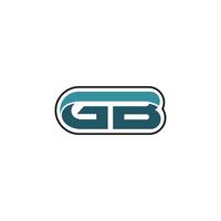 Initiale Brief bg Logo oder gb Logo Vektor Design Vorlage