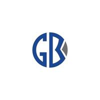 Initiale Brief bg Logo oder gb Logo Vektor Design Vorlage