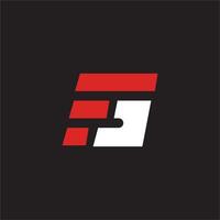 Initiale Brief fs oder sf Logo Vektor Design