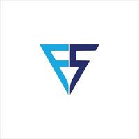 Initiale Brief fs oder sf Logo Vektor Design