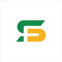 Initiale Brief fs oder sf Logo Vektor Design