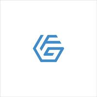 Initiale Brief fg Logo oder Freundin Logo Vektor Design Vorlage