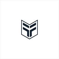 Initiale Brief ff Logo oder f Logo Vektor Design Vorlage