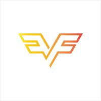 Initiale Brief ff Logo oder f Logo Vektor Design Vorlage