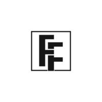 Initiale Brief ff Logo oder f Logo Vektor Design Vorlage