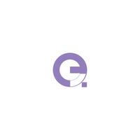 Initiale Brief Gl oder qe Logo Vektor Logo Design