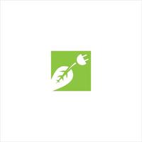grön energi logotyp formgivningsmall vektor