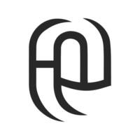 Er, äh, e und h abstrakt Initiale Monogramm Brief Alphabet Logo Design vektor