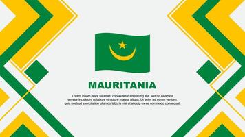 mauretanien flagga abstrakt bakgrund design mall. mauretanien oberoende dag baner tapet vektor illustration. baner
