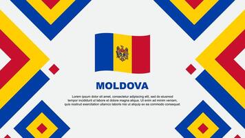 moldavien flagga abstrakt bakgrund design mall. moldavien oberoende dag baner tapet vektor illustration. moldavien mall