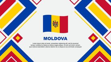 moldavien flagga abstrakt bakgrund design mall. moldavien oberoende dag baner tapet vektor illustration. moldavien flagga