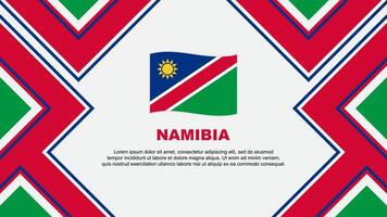 namibia flagga abstrakt bakgrund design mall. namibia oberoende dag baner tapet vektor illustration. namibia vektor