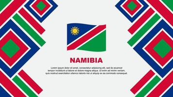 namibia flagga abstrakt bakgrund design mall. namibia oberoende dag baner tapet vektor illustration. namibia