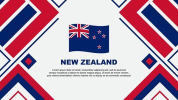 Neu Neuseeland Flagge abstrakt Hintergrund Design Vorlage. Neu Neuseeland Unabhängigkeit Tag Banner Hintergrund Vektor Illustration. Neu Neuseeland Flagge