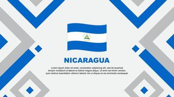 nicaragua flagga abstrakt bakgrund design mall. nicaragua oberoende dag baner tapet vektor illustration. nicaragua mall