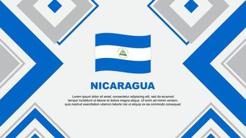 nicaragua flagga abstrakt bakgrund design mall. nicaragua oberoende dag baner tapet vektor illustration. nicaragua oberoende dag