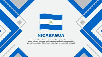 nicaragua flagga abstrakt bakgrund design mall. nicaragua oberoende dag baner tapet vektor illustration. nicaragua illustration