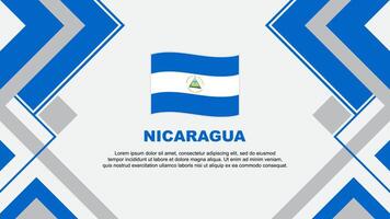 nicaragua flagga abstrakt bakgrund design mall. nicaragua oberoende dag baner tapet vektor illustration. nicaragua baner