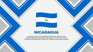 nicaragua flagga abstrakt bakgrund design mall. nicaragua oberoende dag baner tapet vektor illustration. nicaragua vektor