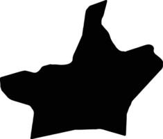 Gebell und Dagenham vereinigt Königreich Silhouette Karte vektor