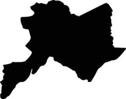 Küvette Republik von das Kongo Silhouette Karte vektor