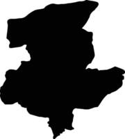 Sari pul Afghanistan Silhouette Karte vektor