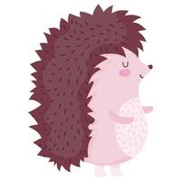 Igel-Tierwald-Cartoon-Symbol vektor