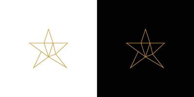 Luxus und modern Star abstrakt Logo Design vektor