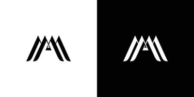 modern und einzigartig mm Logo Design vektor
