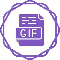 GIF-Vektorsymbol vektor