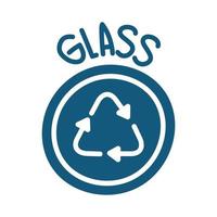 Symbol für Glasrecycling vektor