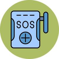 SOS-Vektorsymbol vektor