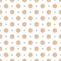 nahtlos Muster mit Rosa und Gold Blumen auf ein Weiß Hintergrund vektor