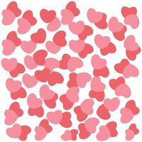 Valentinstag Tag Hintergrund mit Rosa Herzen. Vektor Illustration. Herz Element Darstellung von liebend Tag, Hochzeit oder Valentinstag Element Design
