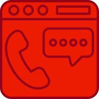 Telefon Plaudern Vektor Symbol