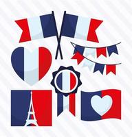 bastille day designs pack vektor