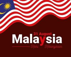 malaysia merdeka karte vektor