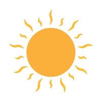 solen ikon vektor för din webbdesign, logotyp, ui. illustration